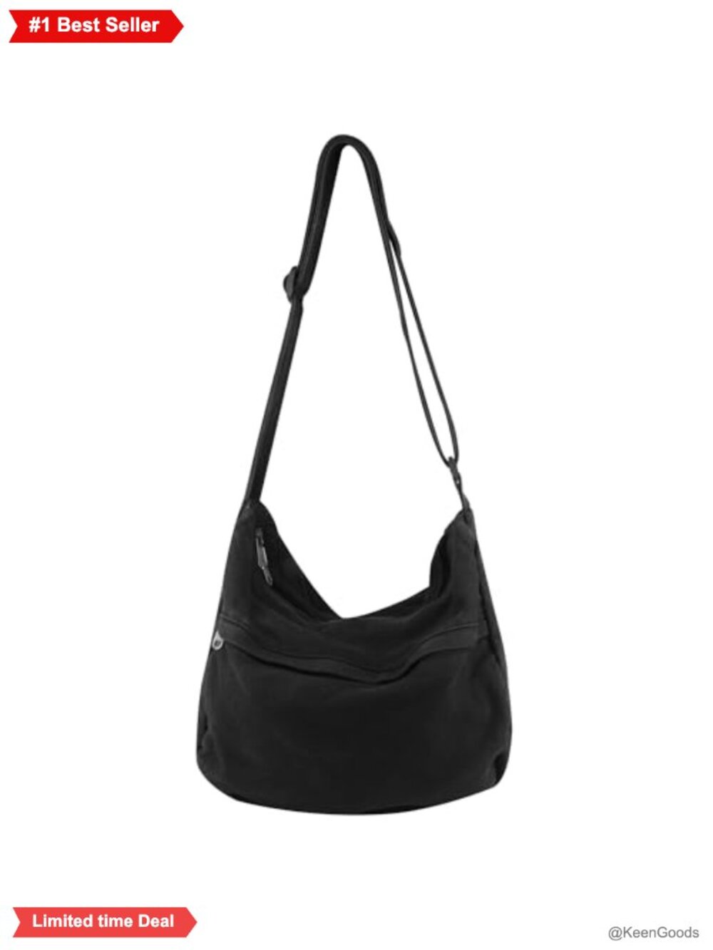 Canvas Casual Messenger Hobo Crossbody Bag Women Men Unisex Shoulder Tote